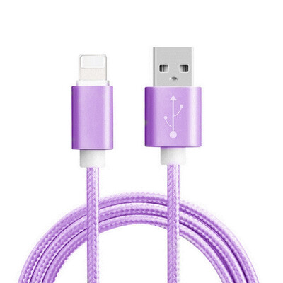 

USB Cable For iPhone Xs Max Nylon Braided Fast Data Charging Cable For iPhone X 8 7 6 6s Plus 5 5s SE Mobile Phone Cable