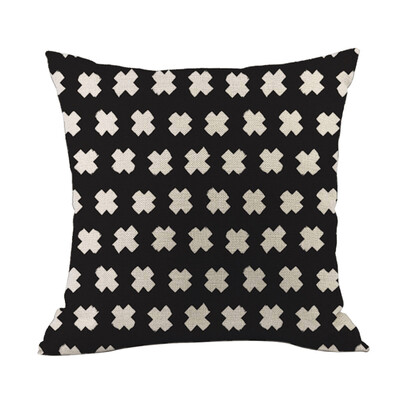 

〖Follure〗2019 New Geometric Linen Pillowcase Sofa Throwing Pad Set Home Decoration