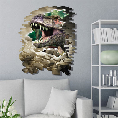 

3D Dinosaur Mural Floor Decals Wall Sticker Removable Vinyl Art Home Decor