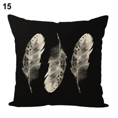 

45x45cm Colored Drawing Pillow Case Cushion Cover Home Cafe Sofa Car Decoration