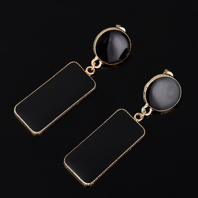 

New Fashion Women Colorful Enamel Rhinestone Dangle Earrings For Women Fashion Jewelry Christmas Wedding Gifts