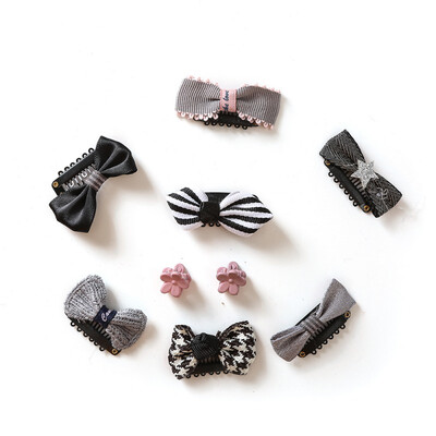 

9pcsSet New Girls Hair Accessories Set Childrens Hair Clip Cloth Baby Bow Hair Clip Hair Cute Jewelry Barrettes