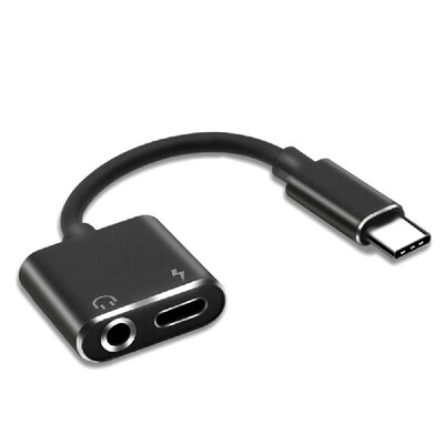 

2 in 1 Type-C Audio Charging Adapter Type C to 35mm Earphone for Listening Music Charging USB-C Converter For Letv 2 Xiaomi Huawe