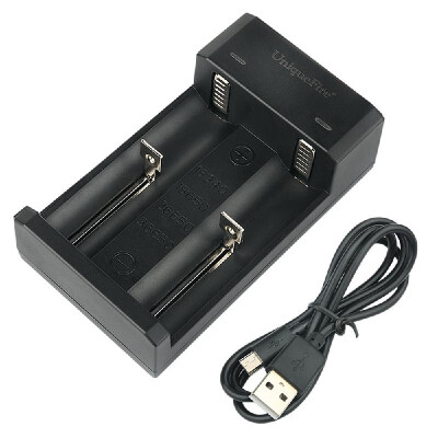 

UniqueFire 37V 18650 Charger Li-ion Battery Smart Charger 5V 2A USB Two Slots Independent Charging Portable 18650 14500 16340 266