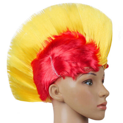 

Morden Style Rainbow Mohawk Hair Wig Rooster Fancy Costume Punk Rock Halloween Party Decor Festive & Party Supplies