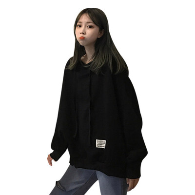 

Women Loose Hooded Long Sweater Casual Simple Warm Long Sleeve Hoodies