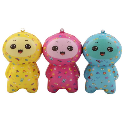 

YIWULASmiling Face Doll Decorative Fun Cake Slow Rising Cream Scented Cute Collect Toy