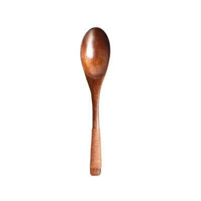 

Delicate Wooden Spoon Tableware Spoon Vintage Style Soup Spoon Natural Wooden Large Rice Spoon