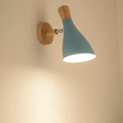 

〖Follure〗Creative Wall Lamp Swing Head Sconce light Bedroom Lighting Bedside Reading Lamp