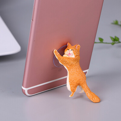 

Suitable For Most Of The Smart Phone Holder White Mobile Phone Holder Animal Support Suction Cup Bracket