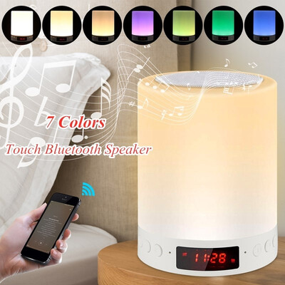

Newest Wireless Bluetooth Colorful Light Touch Speaker Smart Night Light