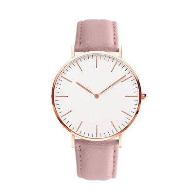 

Men Women Fashion Simple Ultra-Thin Watch Minimalist Casual Leather Band Wrist Watch