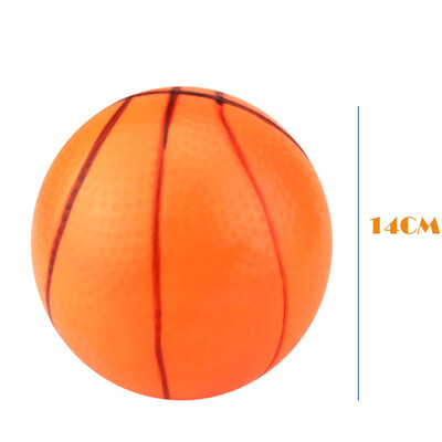 

YIWULA14CM Pvc Inflatable Basketball Inflatable Beach Toys Children Toy Ball