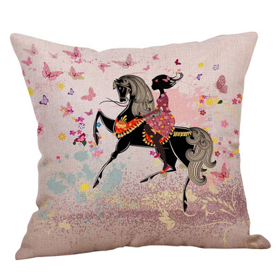 

Floral Linen Cotton Throw Pillow Case Cushion Cover Car Sofa Home Decor 4545CM
