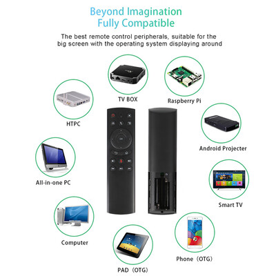 

G20 24GHz Wireless Air Mouse with USB Receiver Gyroscope Voice Control Handheld Remote Control for Computer Projector STB Android