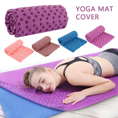 

18363cm Yoga Mat Cover Hight Quality Anti-slip Waterproof Soft Comfortable Gym Exercise Loose Weight Fitness Pad 4 Colors