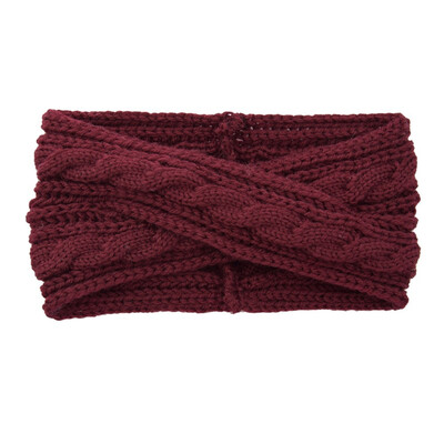 

Women Winter Warm Knitting Headbands Lady Wool Crochet Hairband Turban Head wear
