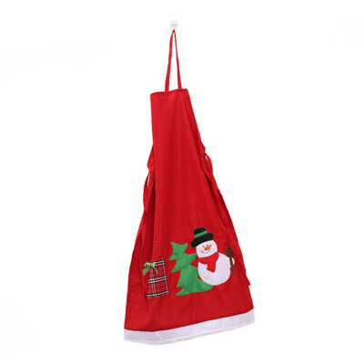 

Christmas Kitchen Apron Cute Snowman Pattern Kitchen Apron Nylex Apron Christmas Party Performance Clothes Props