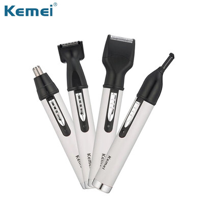 

Kemei 4 in 1 Men hair trimmer Electric Nose Ear Hair Trimmer clipper Rechargeable beard Eyebrow Shaver razor face hair removal eye