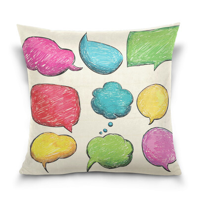 

ALAZA 16 X 16 inch Pillow Case Decorative Cushion Cover Colorful Bubbles Pattern Pillowcase