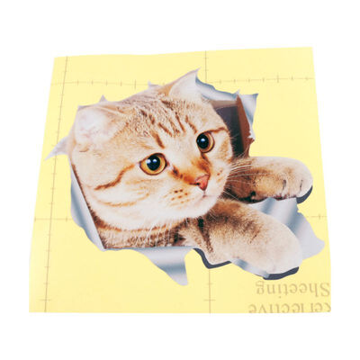 

2019 Auto Products 1318CM fashion car accessories 3D stereo anime funny creative personality kitten simulation auto sticker