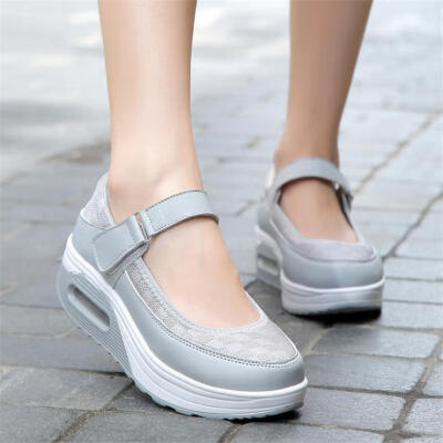 

2018 Women Breathable mesh Casual shoes Woman Flat platform shoes Air damping fashion zapatillas mujer casual tenis feminino