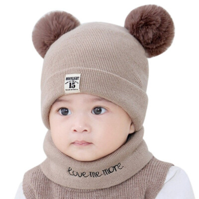 

Newborn Photography Props Hat For Girls Boys Winter Baby Hats Warm Baby Accessories SetBaby CapScarf