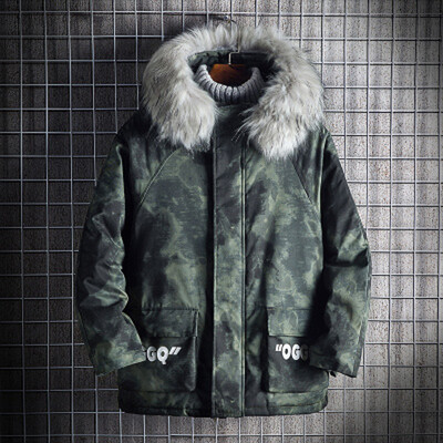 

Toponeto New Fashion Mens Winter Casual Camouflage Hooded Warm Cotton Clothing Coat
