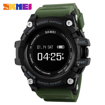 

SKMEI Men Sports Watches Smart Digital Watch Bluetooth Pedometer Calorie Waterproof Fashion Wristwatches 1188