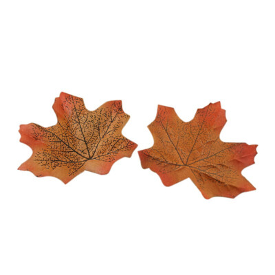 

Home Fake Decoration 100 Pcs Assorted Mixed Fall Colored Artificial Maple Leaves for Weddings Events&Party Decorating