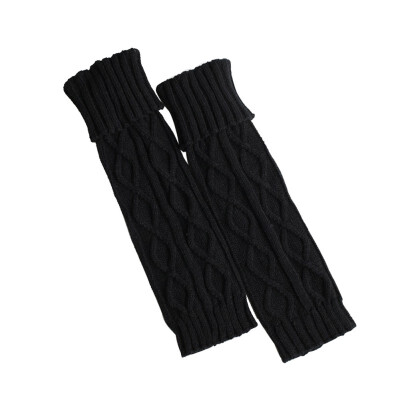 

Long Leg Warmers Women Crochet Knitted Soft Elastic Machine Washable Boot Cover Loose Socks