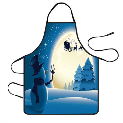 

Tailored Christmas Decoration Waterproof Apron Kitchen Aprons Dinner Party Apron