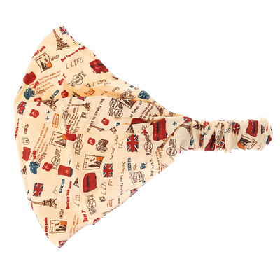 

Childrens 100 Cotton Printed Hair Band Elastic Headband Headscarf UK
