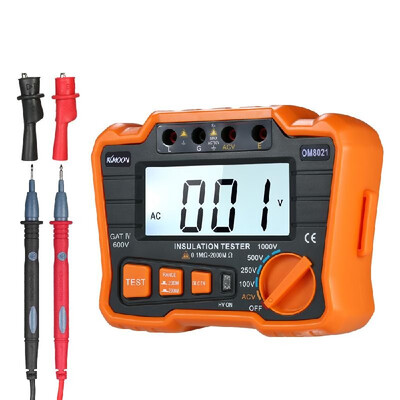 

KKmoon Insulation Resistance Tester DCV ACV Meter 1000V Ground Megger Megohmmeter MegOhm Voltmeter wLCD Backlight Display
