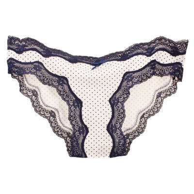 

1 Piece Sexy Lace Brief Women Panties Dot Print Ladys Underwear Briefs
