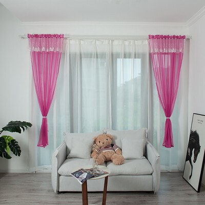 

Toponeto Leaves Sheer Curtain Tulle Window Treatment Voile Drape Valance 1 Panel Fabric