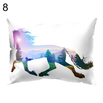 

Color Animal Printed Rectangle Throw Pillow Case Cushion Cover Home Car Decor