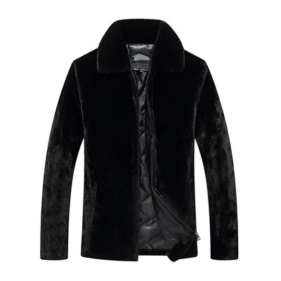 

Toponeto Fashion Mens Winter Warm Thick Overcoat Coat Jacket Faux Fur Outwear Cardigan