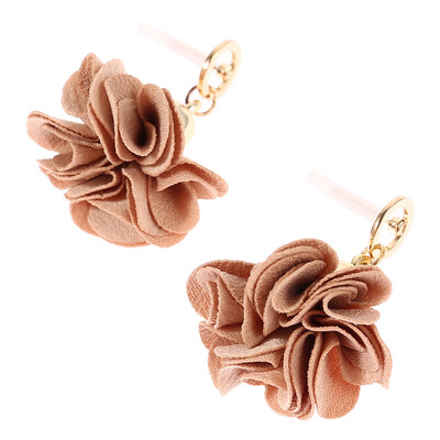 

New Jewelry Women Fashion Personalized Elegant Cloth Flower Ear Stud Earrings Party Dress Jewelry Gift Dangle Earrings