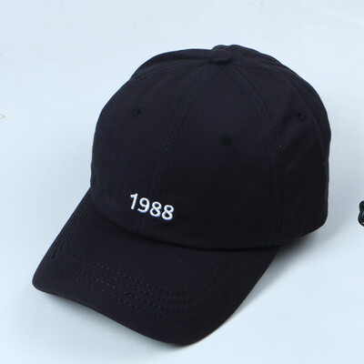 

1988 letter cap children Korean version simple air cap Japanese embroidered soft top couple fashion baseball cap man
