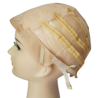 

Gobestart Wig Cap Making Elastic Breathable Lace Mesh Net Weaving Cap Adjustable Head