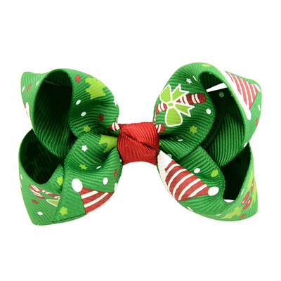 

1 pc 315 Inch Christmas Grosgrain Ribbon Bows Clip Snow Pinwheel Hair Clips Hair Pin Accessories