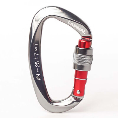 

25KN Outdoor Rock Climbing Security Safety Buckle Carabiner Hook Lock 5Pcs