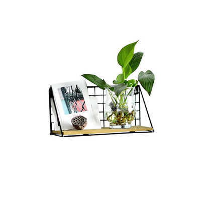 

Iron Wall Shelf Storage Rack Flower Pots Holder Hanging Bookshelf DIY Wall Organizer Home Decoration