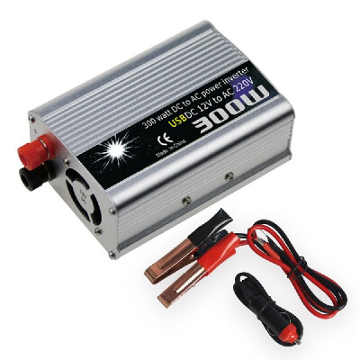 

Power Inverter Vehicle Power Converter Universal Modified Sine Wave 300W DC 12V to 220V AC