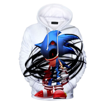 

Herqw61 Unisex 3D Sonic the Hedgehog Printed Hoodies Men Women Boys Girls Pullover Sweatshirt