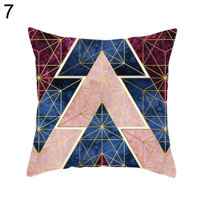

Color Block Teardrop Triangle Geometric Pillow Case Cushion Cover Sofa Car Decor