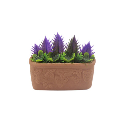 

Siaonvr Simulation Decoration Dollhouse Miniature Scene Potted Plant Pretend Play Toy