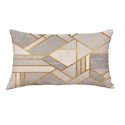 

〖Follure〗Super Soft Geometric Short Plush Pillowcase Sofa Pad Set Home Decoration