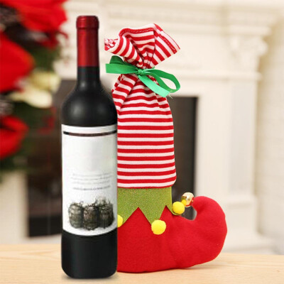 

Tailored Christmas Gift Bag Red Wine Bottle Set Wine bottle decoration